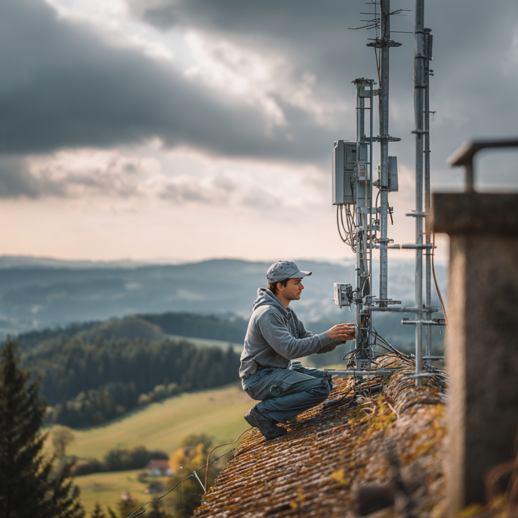 instalace internetu na strese domu