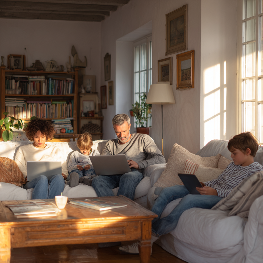 rodina pouziva internet