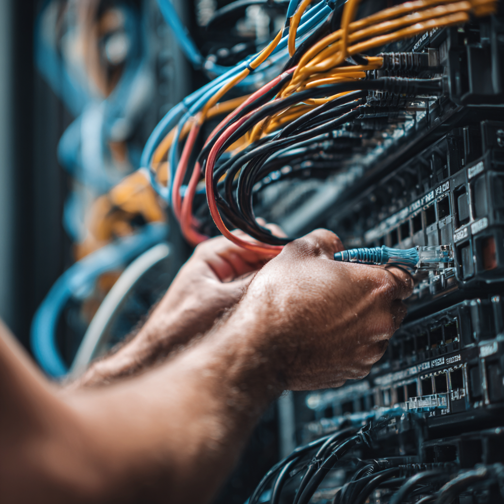 zapojeni ethernet kabelu detail